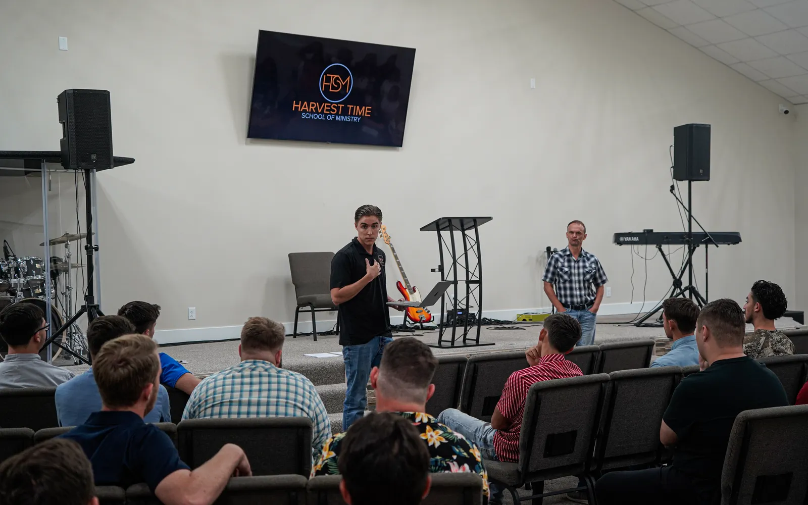 A class session at Harvest Time School of Ministry