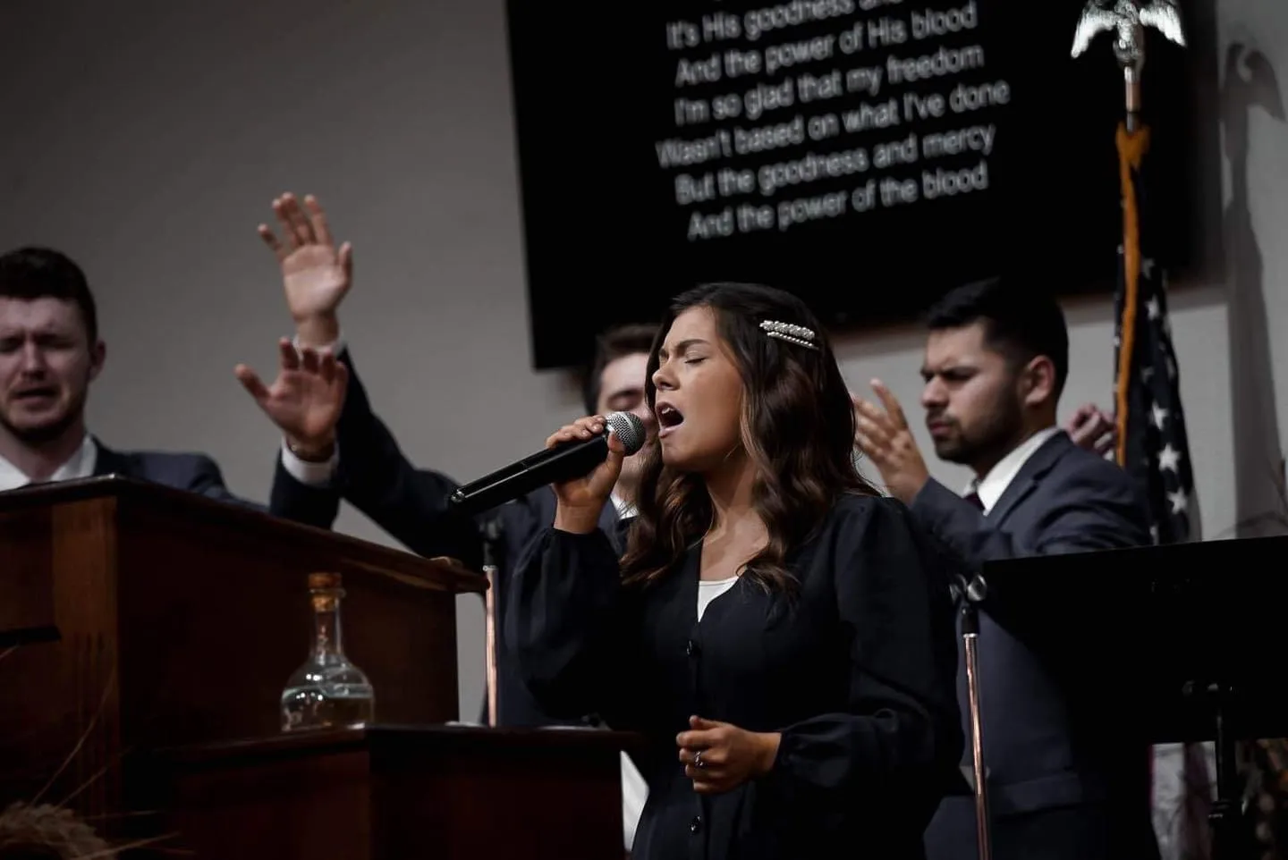 Harvest Time School of Ministry students in worship